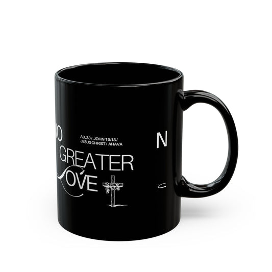 "No Greater Love" Black Mug