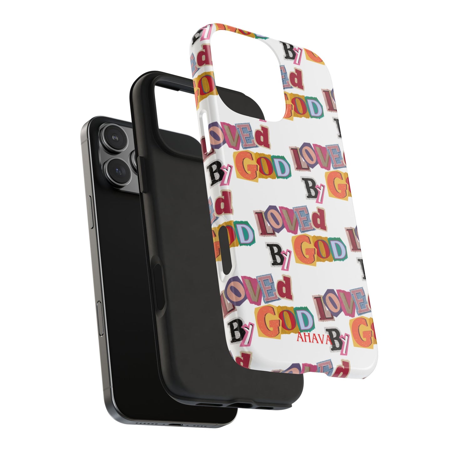 "Loved by God" white Phone Case