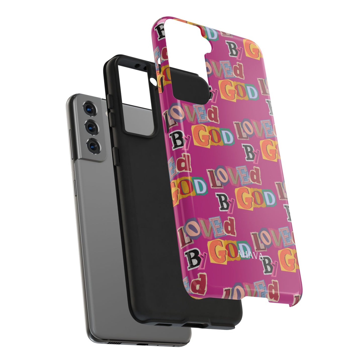 "Loved by God" Pink Phone Case