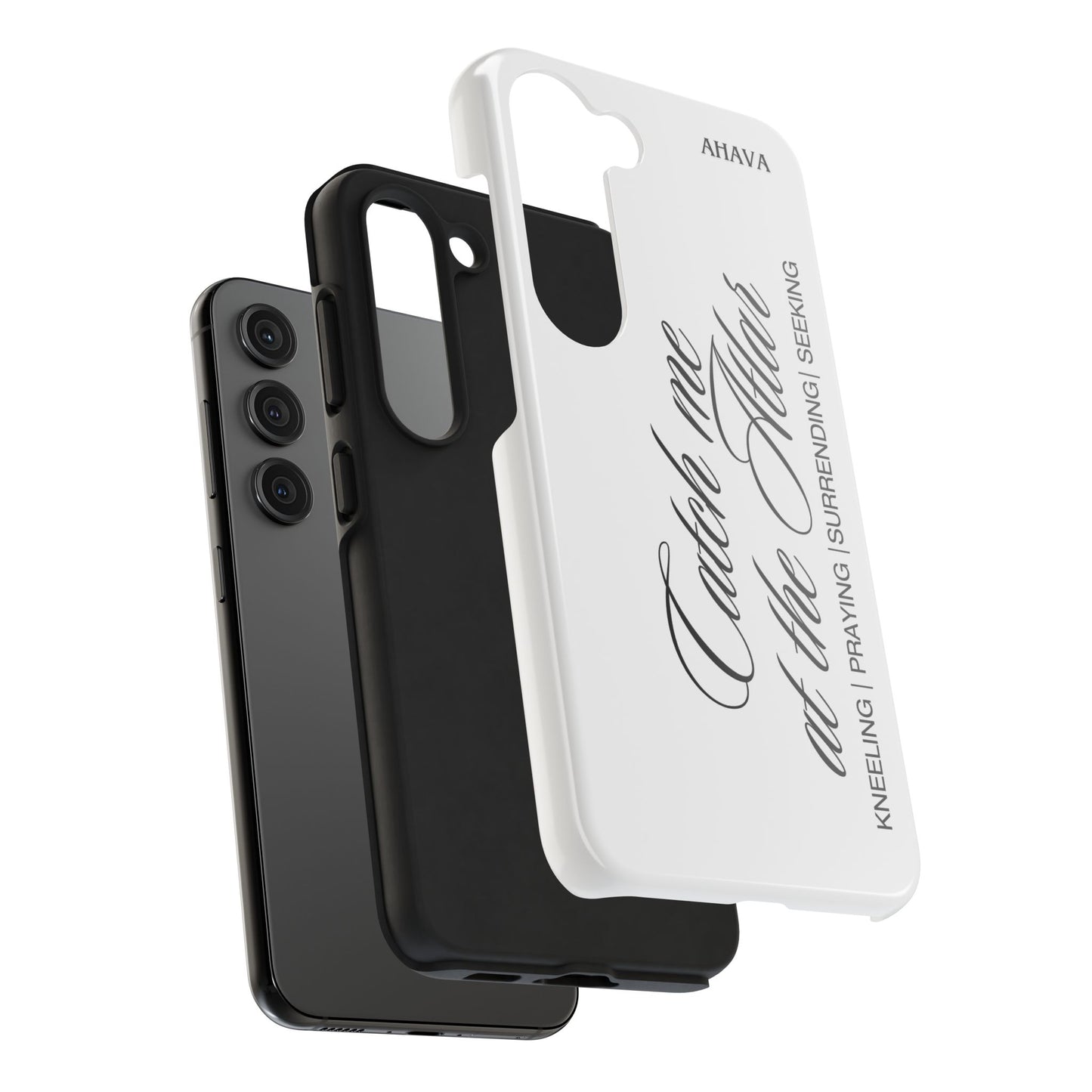 "Catch Me at the Altar" White Phone Case