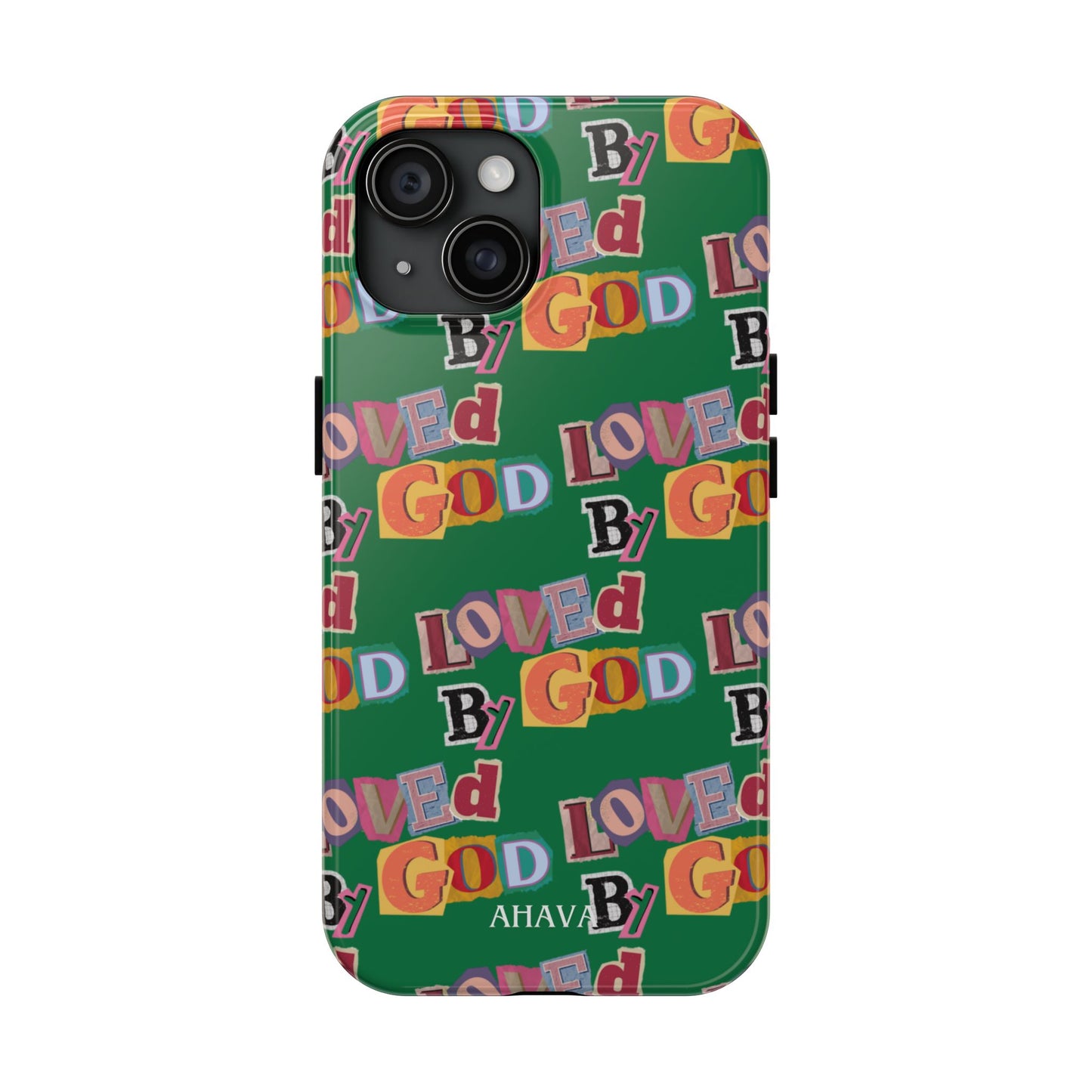 "Loved by God" Green Phone Case