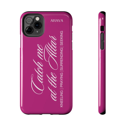 "Catch Me at the Altar" Pink Phone Case