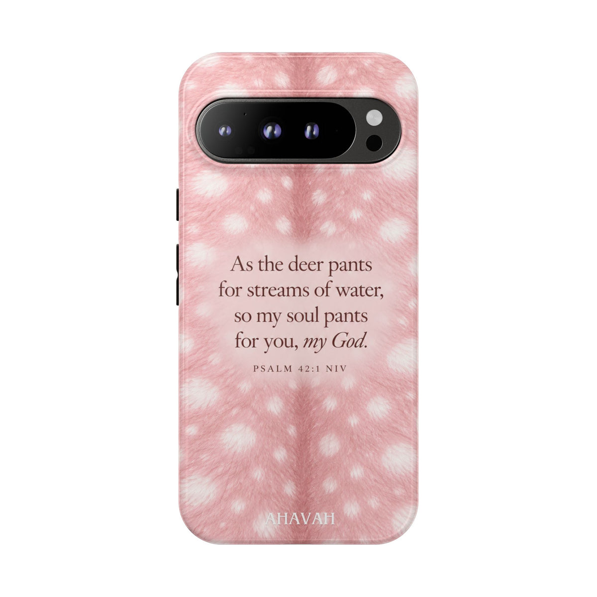 Psalm 42:1 Blush Pink Fawn Phone Case