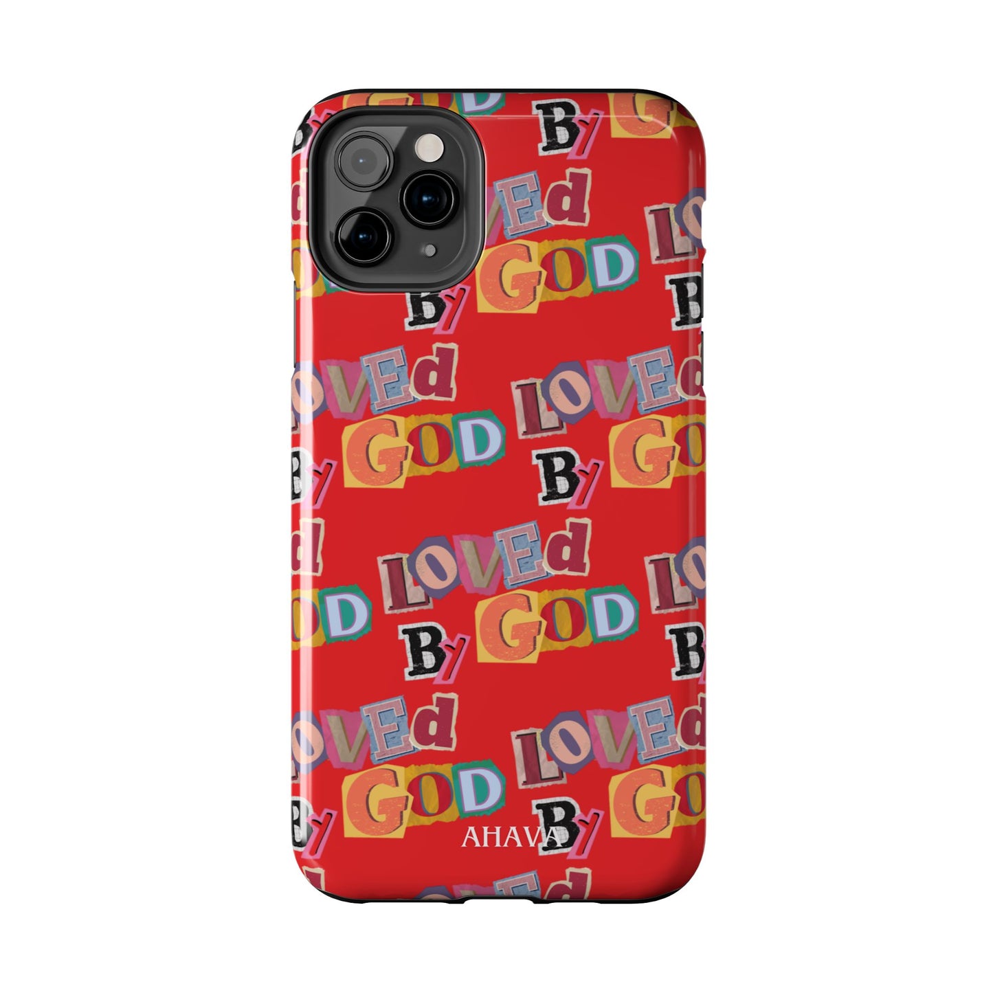 "Loved by God" Red Phone Case