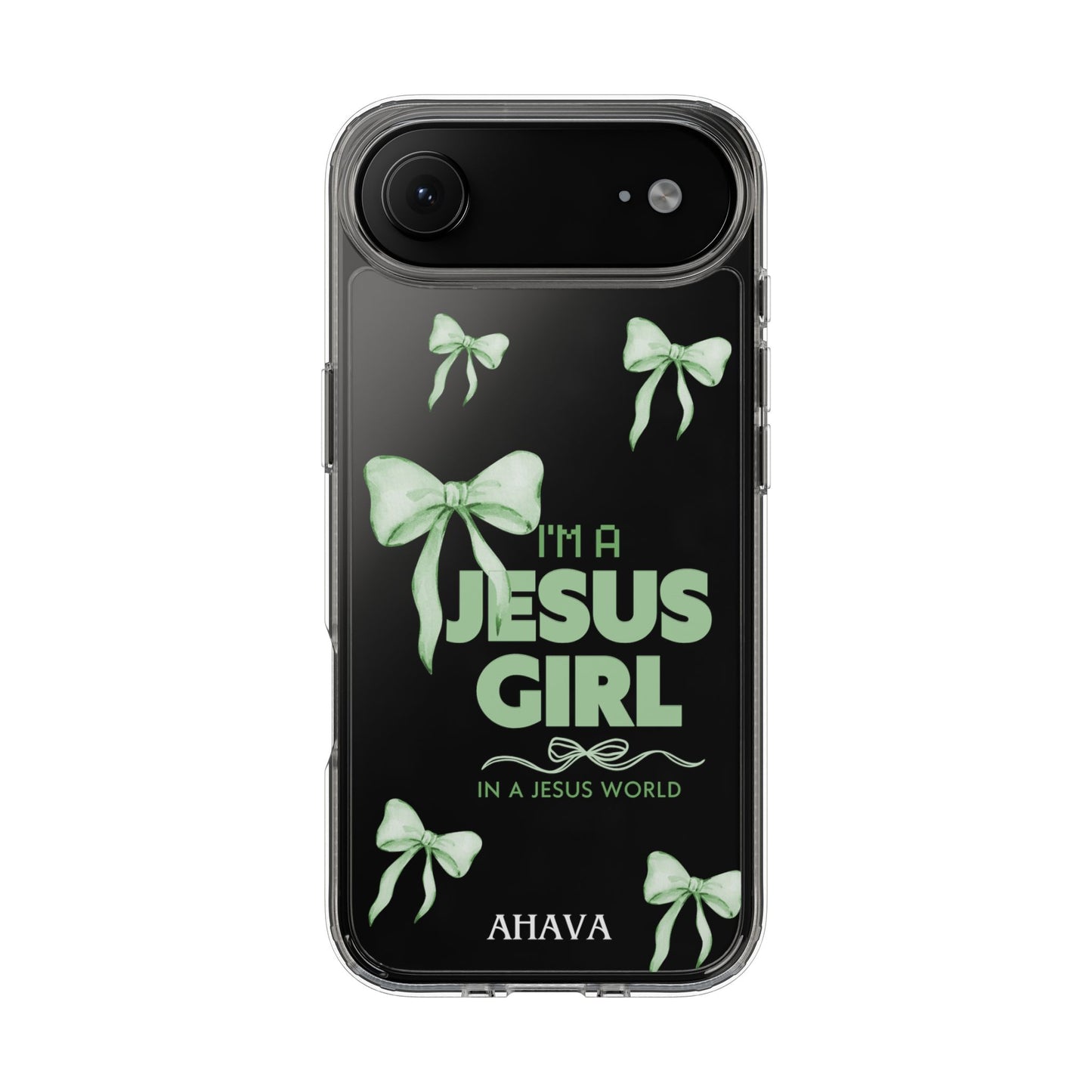 I'm a Jesus Girl Phone Case | Christian Aesthetic Gift for Her | Clear Shockproof Tough Case
