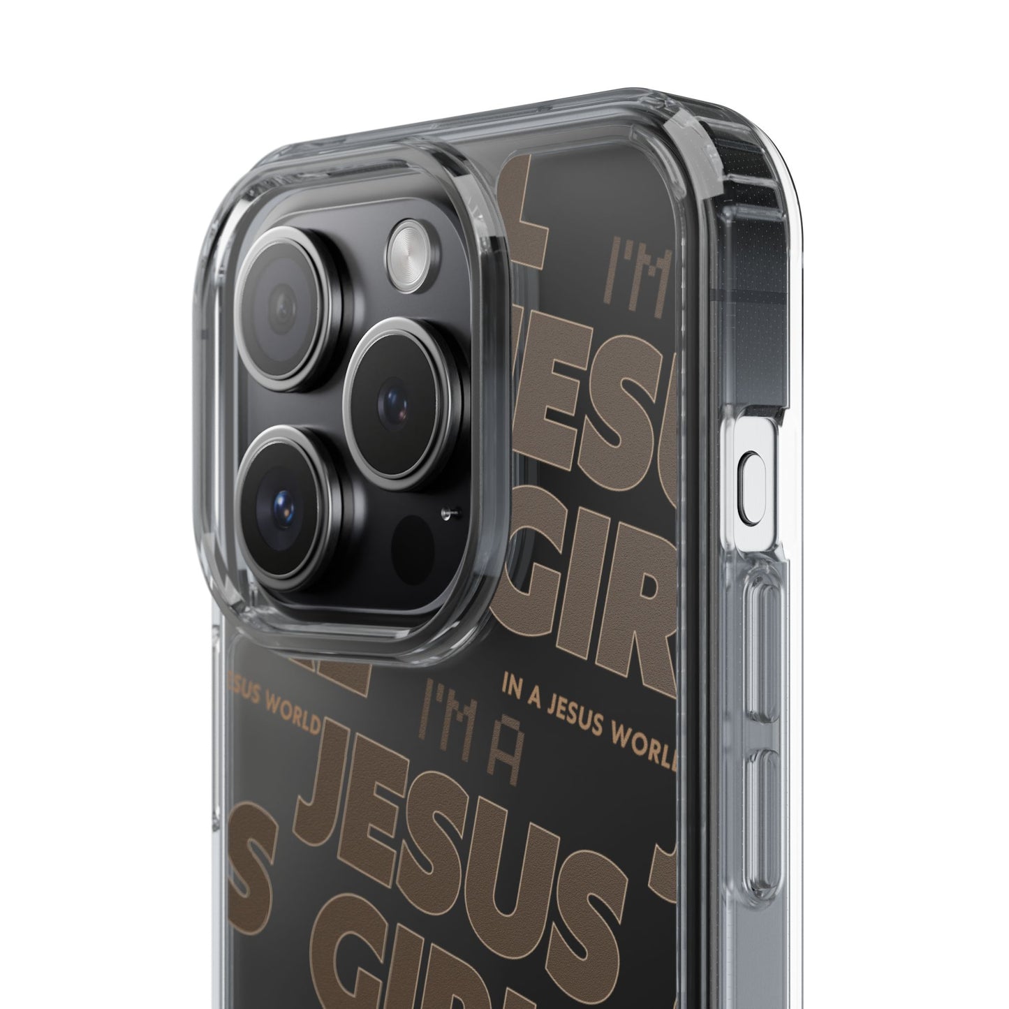 I'm a Jesus Girl Brown Case -Clear