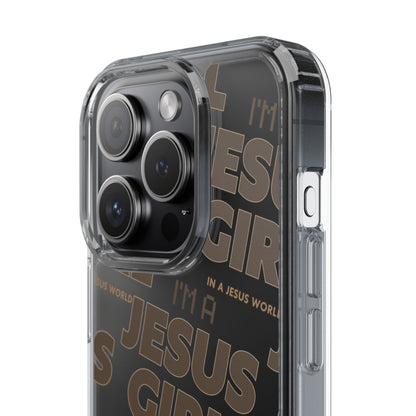 I'm a Jesus Girl Brown Case -Clear