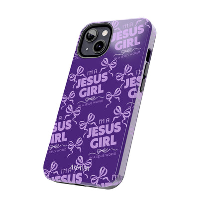 I'm a Jesus Girl Phone Case - Purple