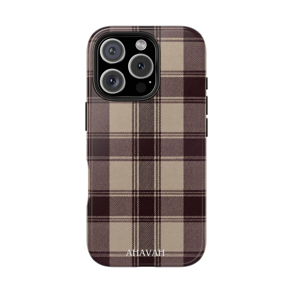 Abba’s Embrace | Warm Teddy Plaid Phone Case