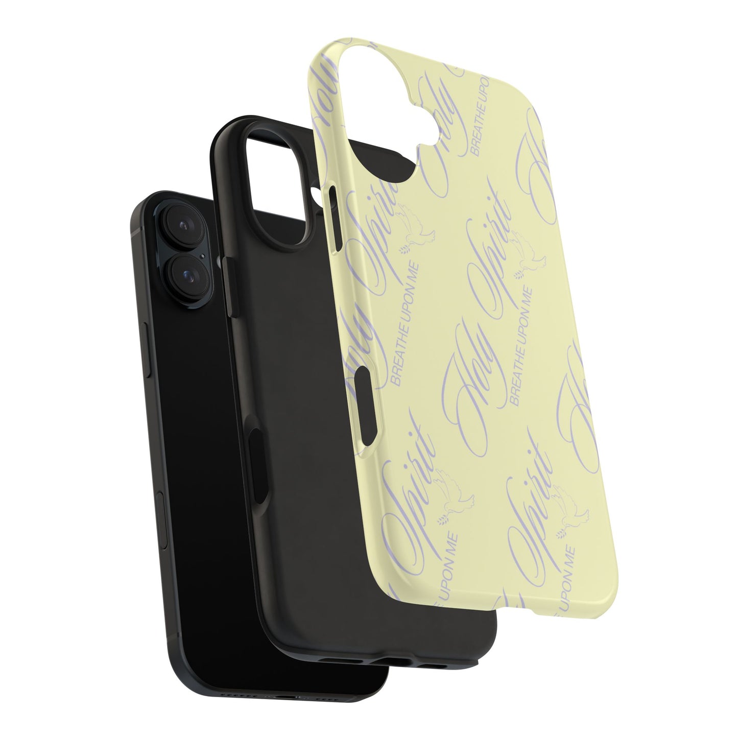 "Holy Spirit, Breathe Upon me" Buttercream Phone Case