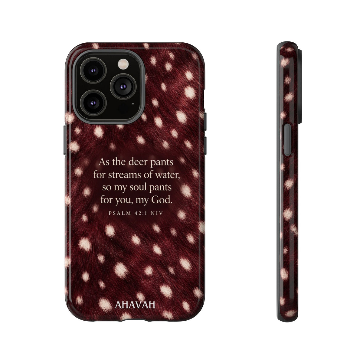 Psalm 42:1 Anointed Wine Fawn Phone Case