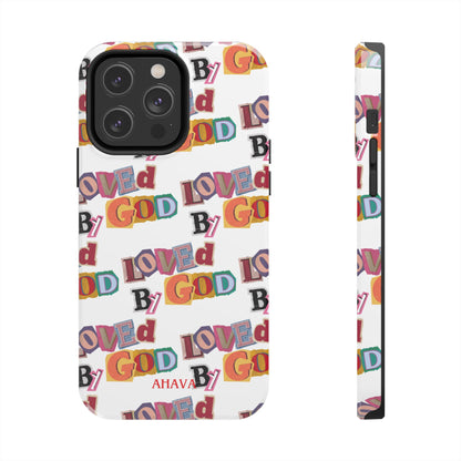 "Loved by God" white Phone Case