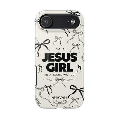 I'm a Jesus Girl White Phone Case