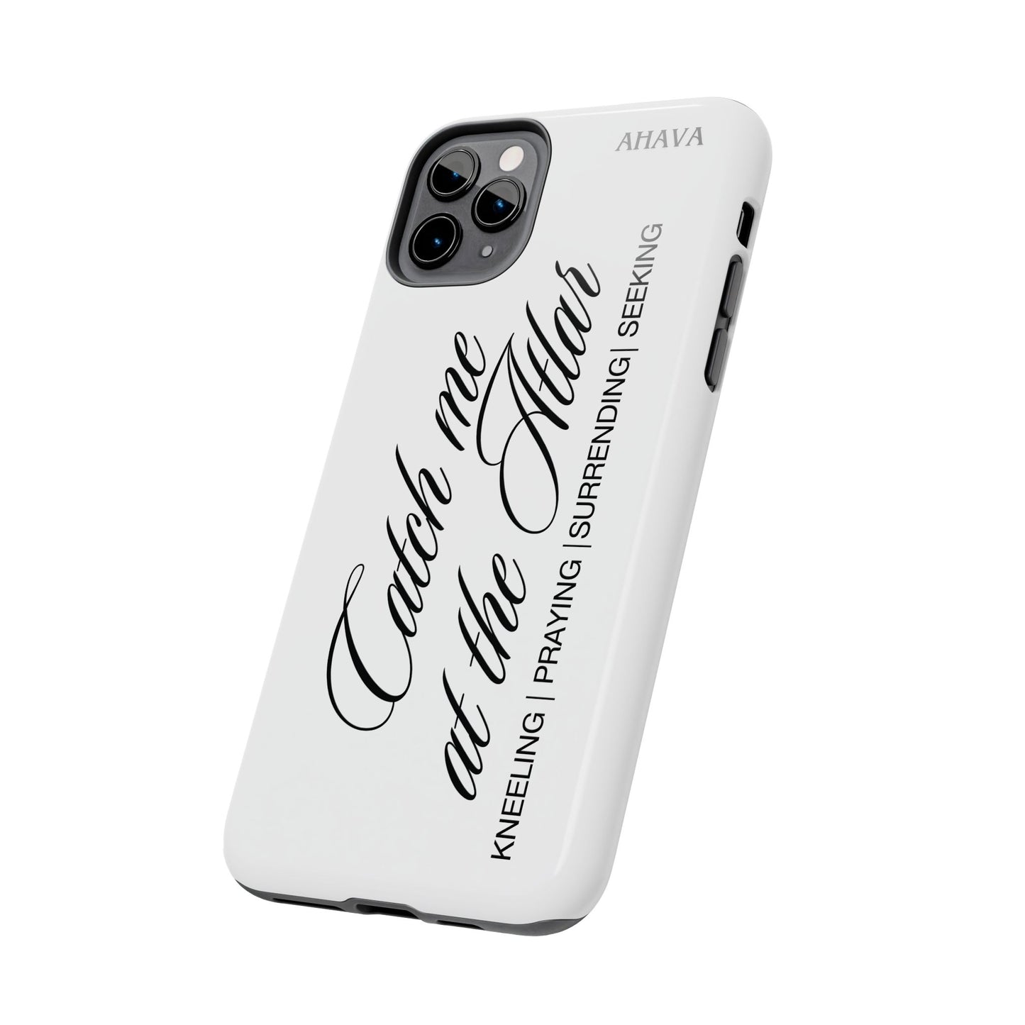 "Catch Me at the Altar" White Phone Case