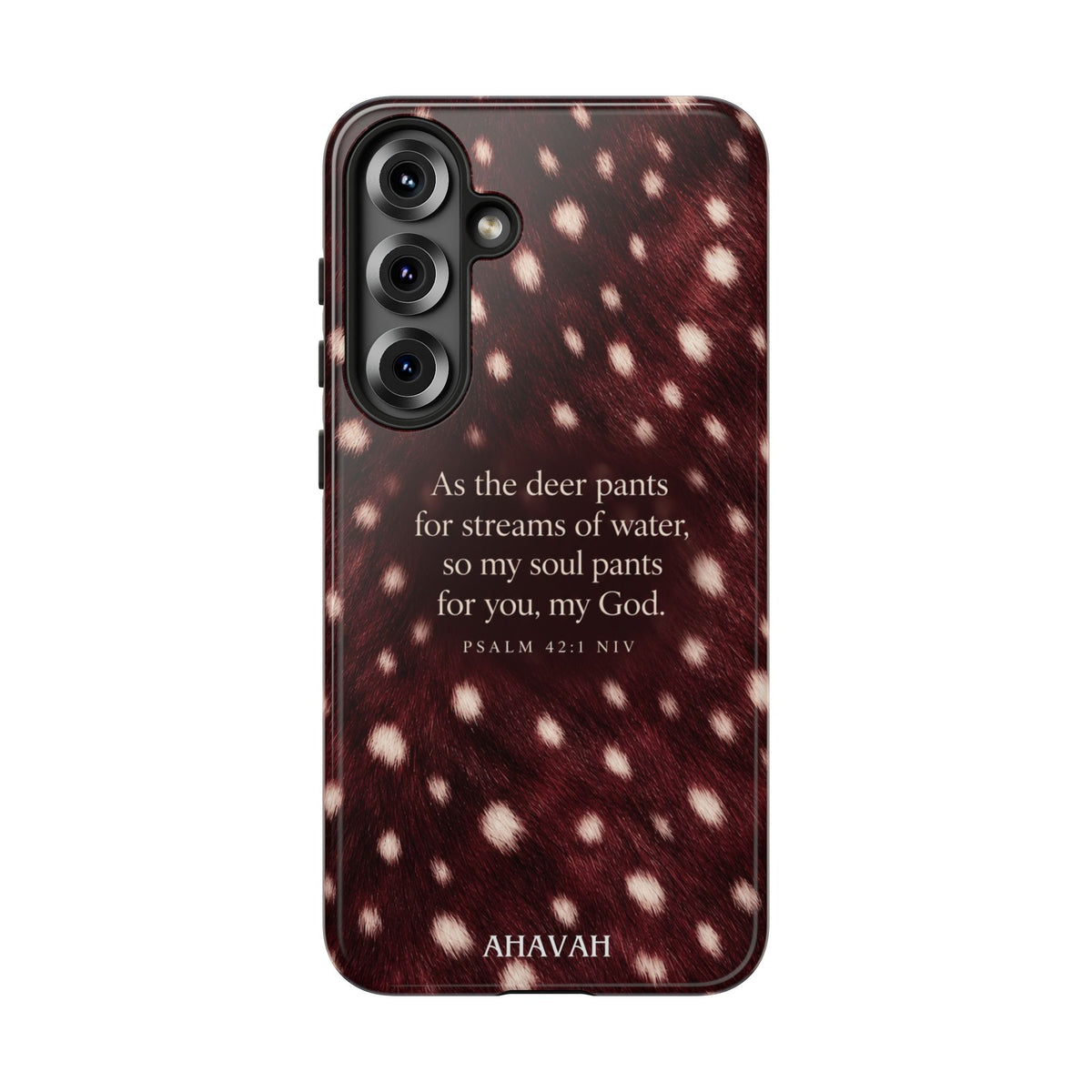 Psalm 42:1 Anointed Wine Fawn Phone Case