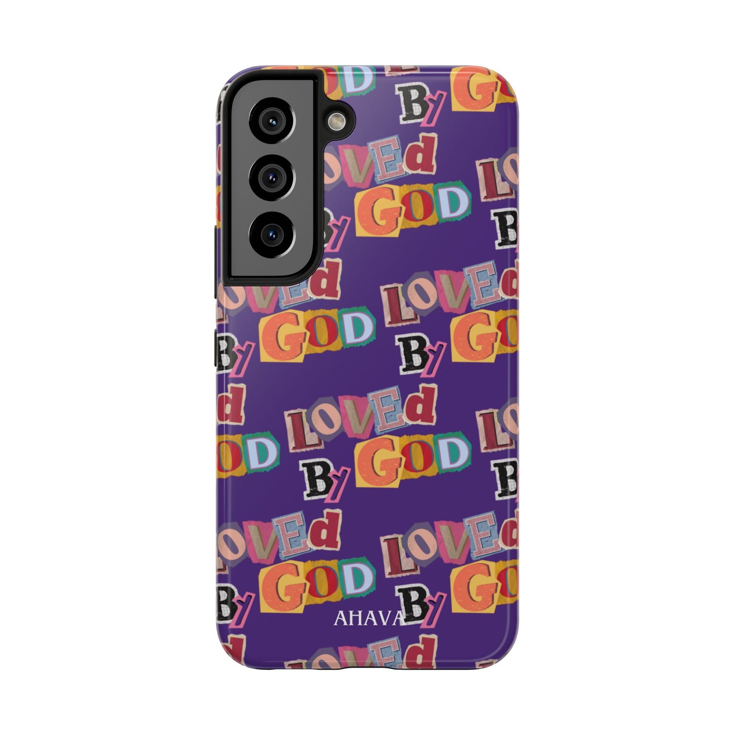 "Loved by God" Purple Phone Case