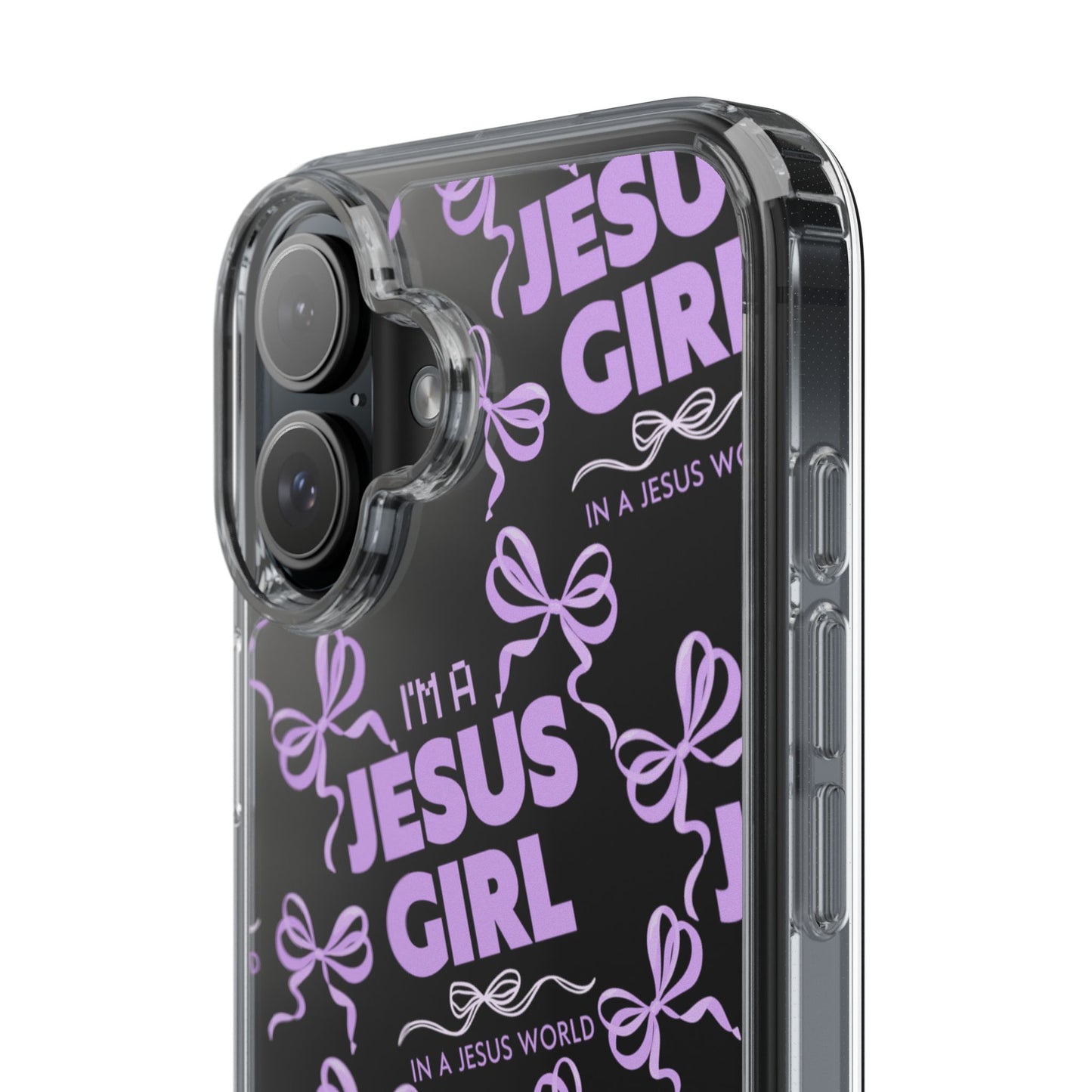 I'm a Jesus Girl Purple Case -Clear