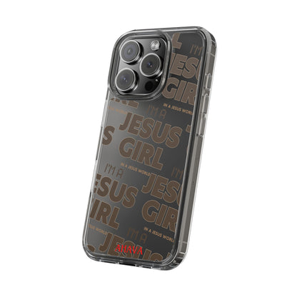 I'm a Jesus Girl Brown Case -Clear