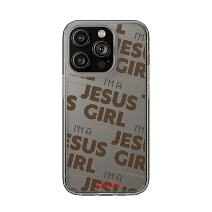 I'm a Jesus Girl Brown Case -Clear
