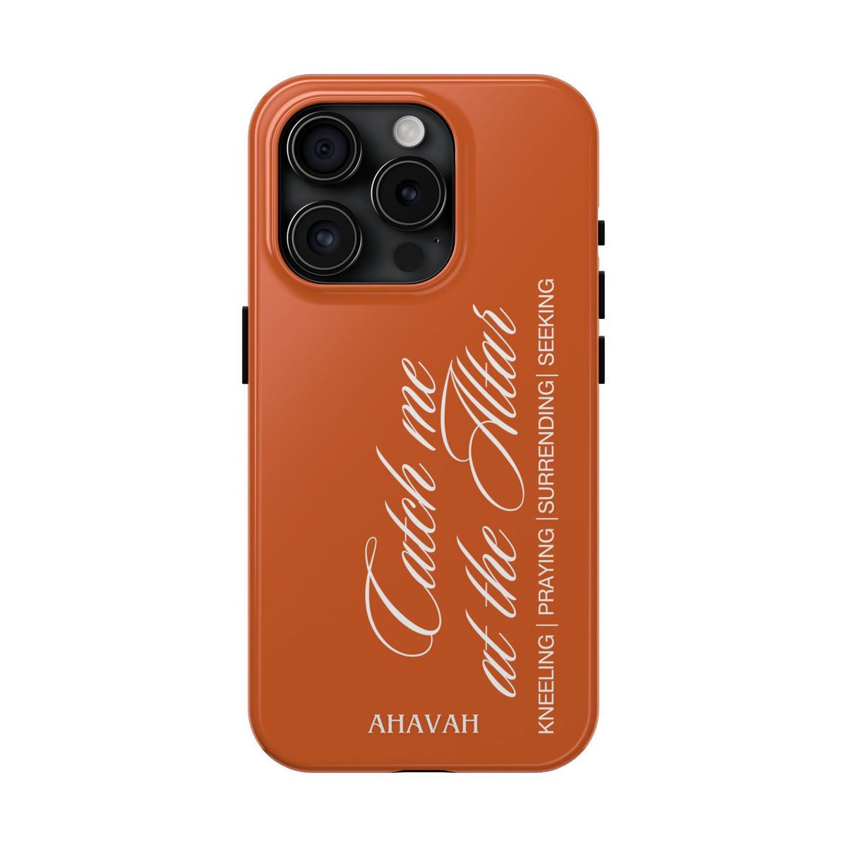 Catch Me at the Altar Phone Case | Ember orange