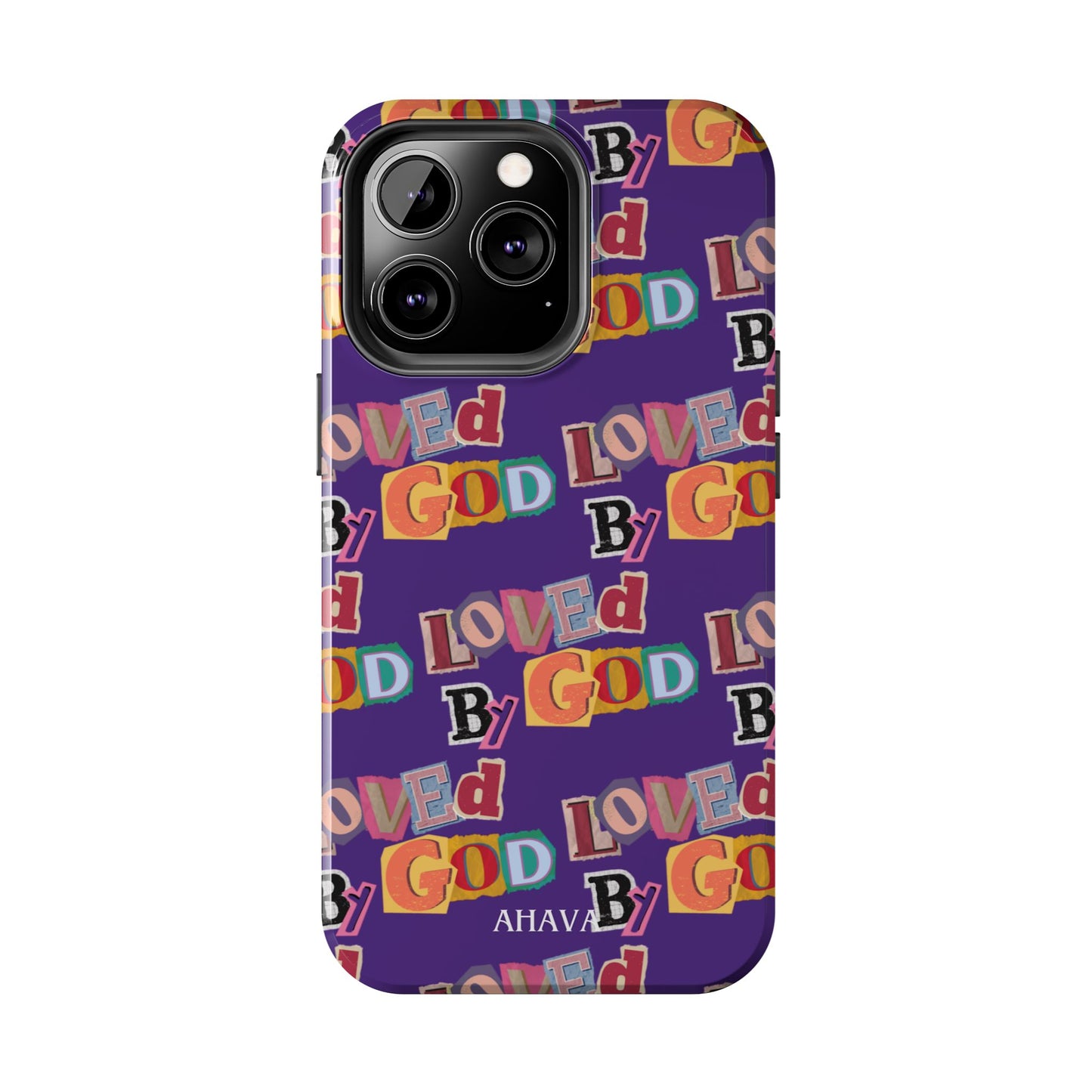 "Loved by God" Purple Phone Case