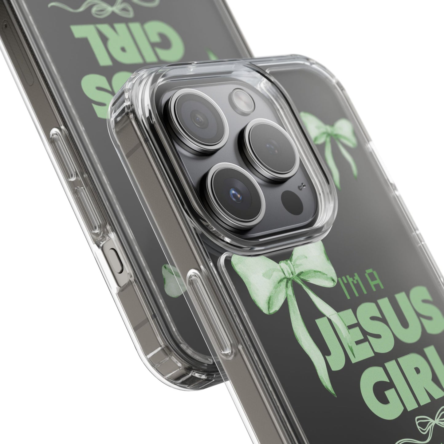 I'm a Jesus Girl Phone Case | Christian Aesthetic Gift for Her | Clear Shockproof Tough Case