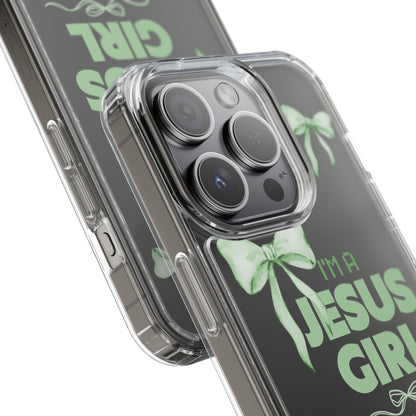 I'm a Jesus Girl Phone Case | Christian Aesthetic Gift for Her | Clear Shockproof Tough Case