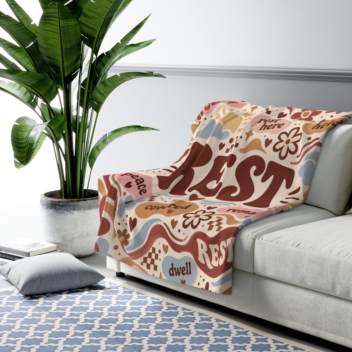 Rest Here Fleece Blanket