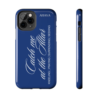 "Catch Me at the Altar" Blue Phone Case