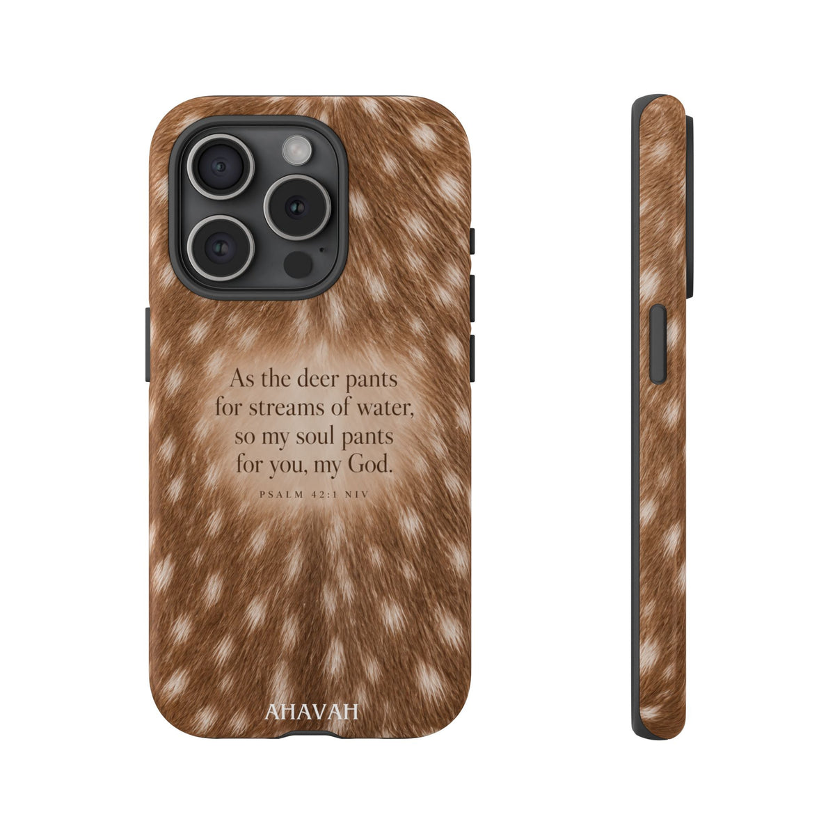 Psalm 42:1 Fawn Print Phone Case