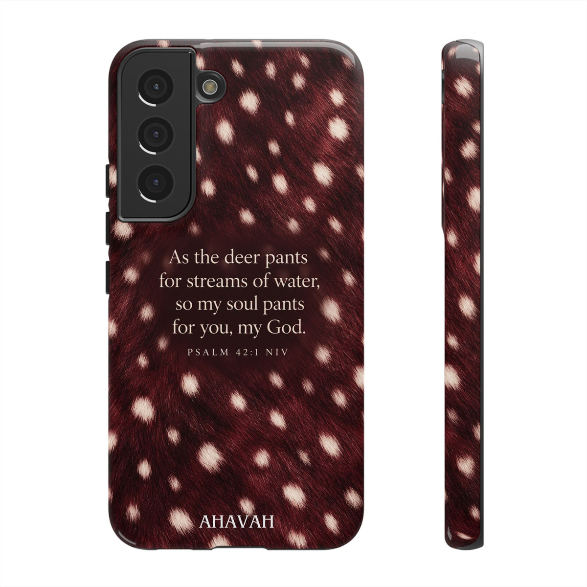 Psalm 42:1 Anointed Wine Fawn Phone Case