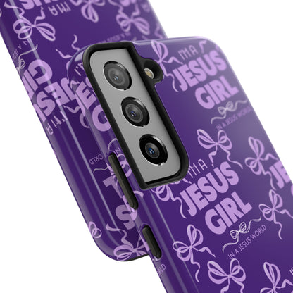I'm a Jesus Girl Phone Case - Purple