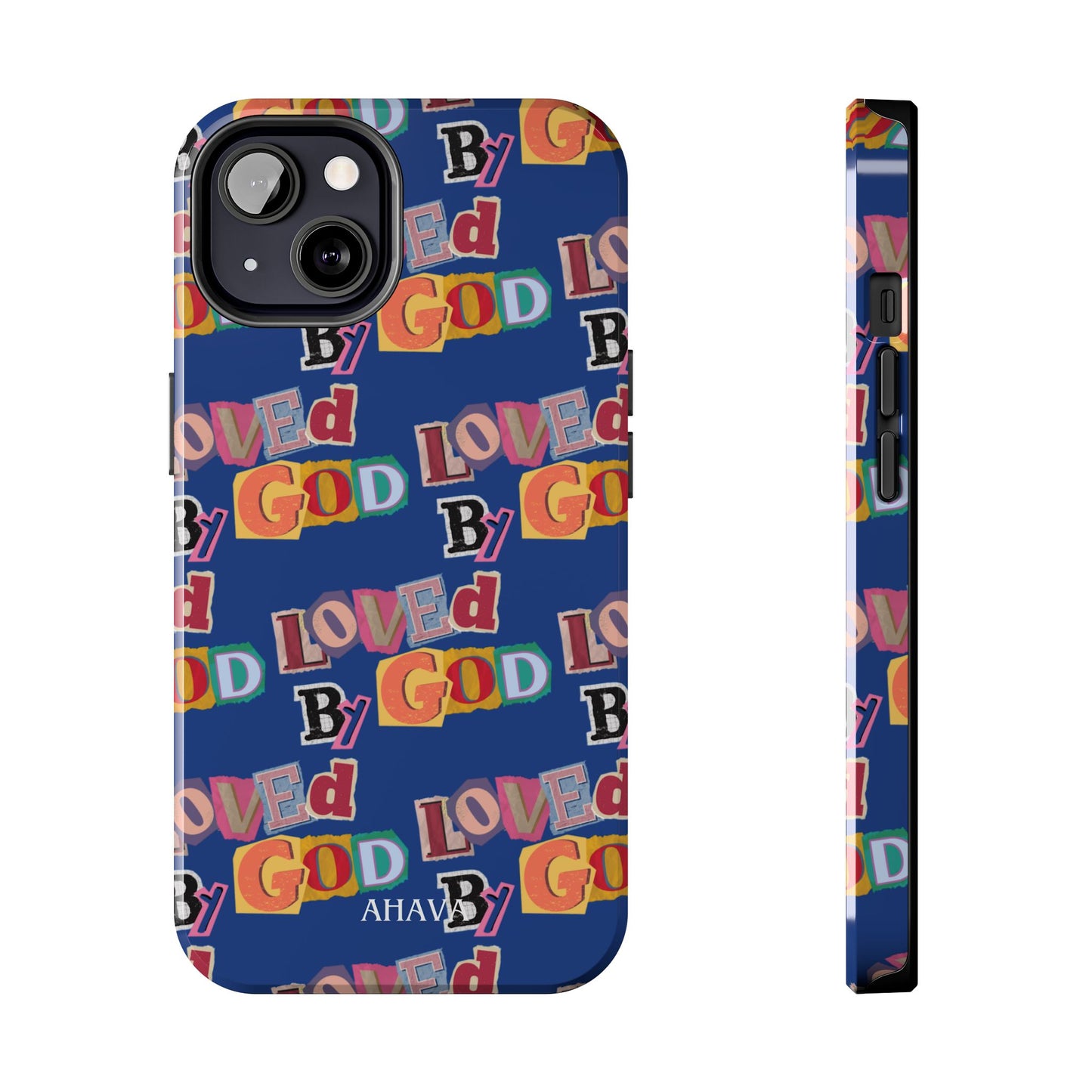 "Loved by God" Blue Phone Case