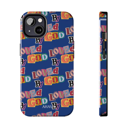 "Loved by God" Blue Phone Case