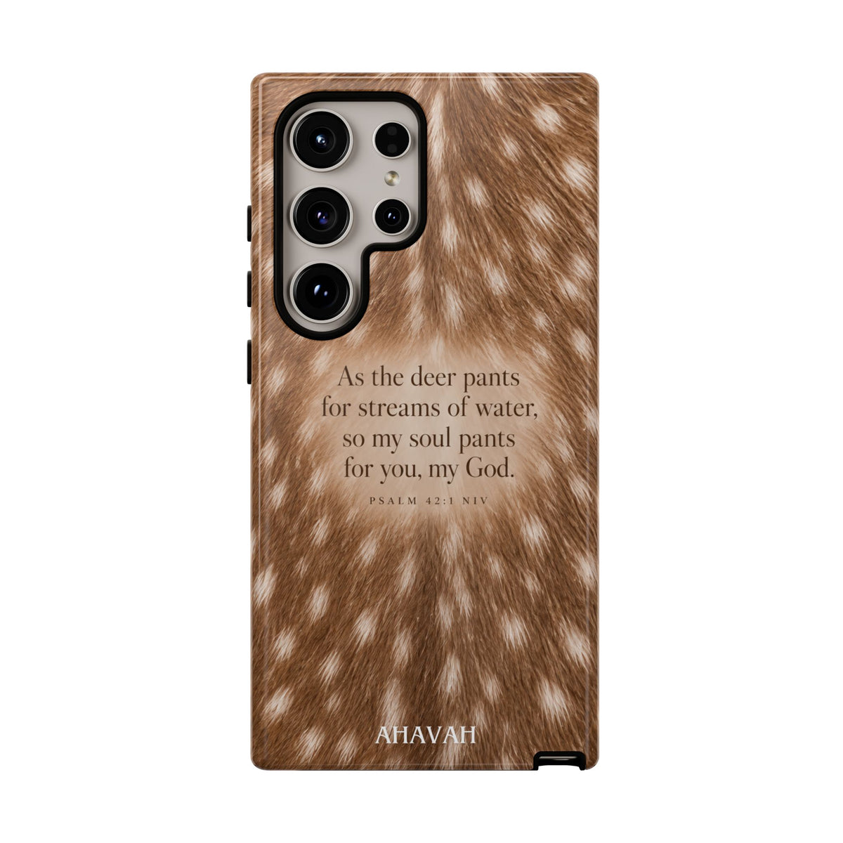 Psalm 42:1 Fawn Print Phone Case