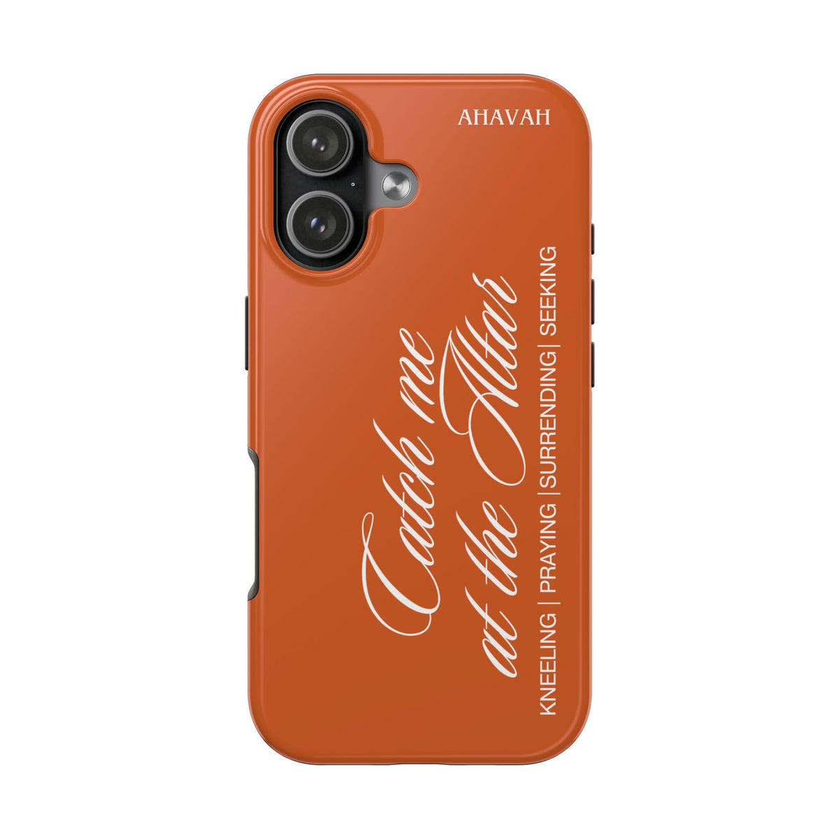 Catch Me at the Altar Phone Case | Ember orange