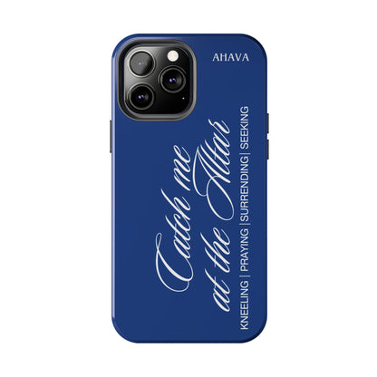 "Catch Me at the Altar" Blue Phone Case