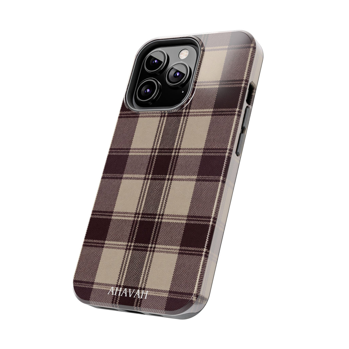Abba’s Embrace | Warm Teddy Plaid Phone Case