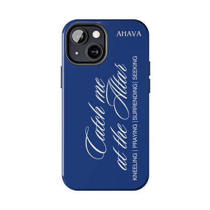 "Catch Me at the Altar" Blue Phone Case