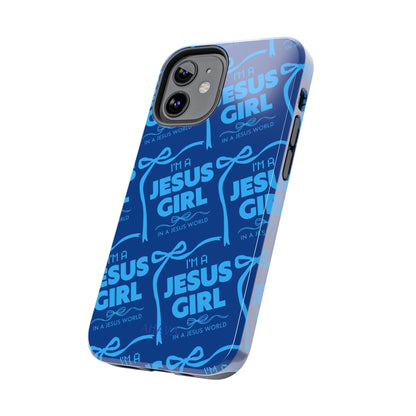 I'm a Jesus Girl Phone Case - Blue