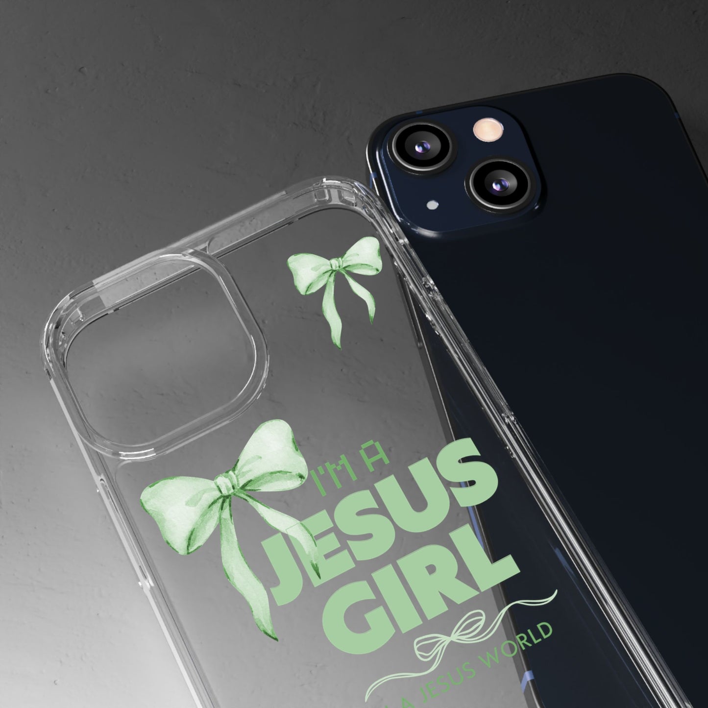 I'm a Jesus Girl Phone Case | Christian Aesthetic Gift for Her | Clear Shockproof Tough Case