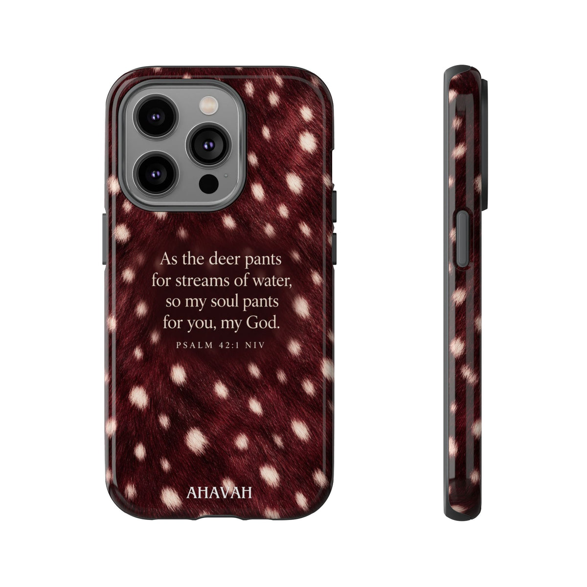Psalm 42:1 Anointed Wine Fawn Phone Case