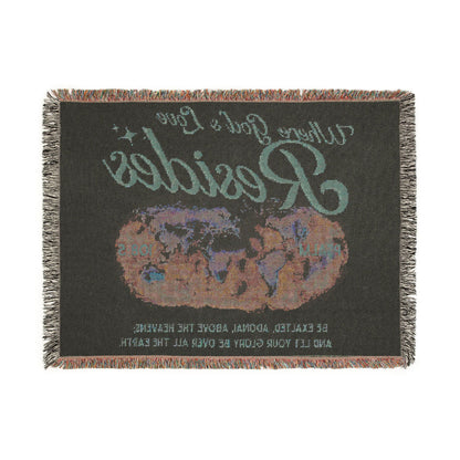 Where God's Love Resides Woven Blanket | Psalm 108:5