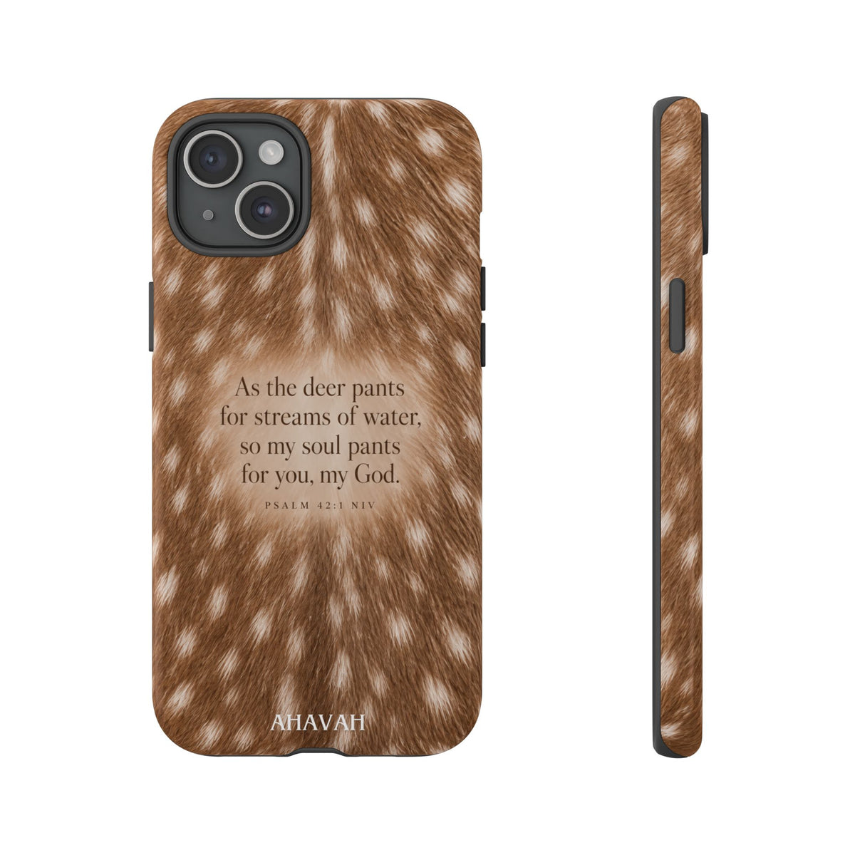 Psalm 42:1 Fawn Print Phone Case