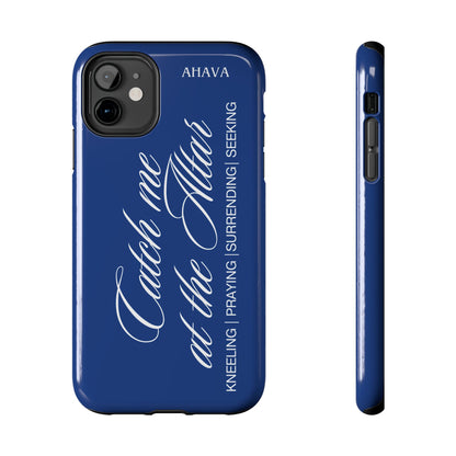 "Catch Me at the Altar" Blue Phone Case