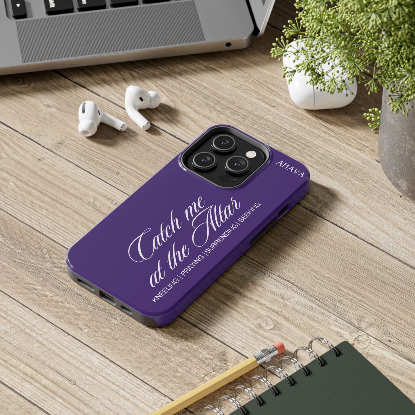 "Catch Me at the Altar" Purple Phone Case