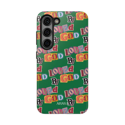 "Loved by God" Green Phone Case