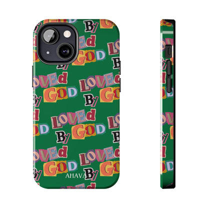 "Loved by God" Green Phone Case