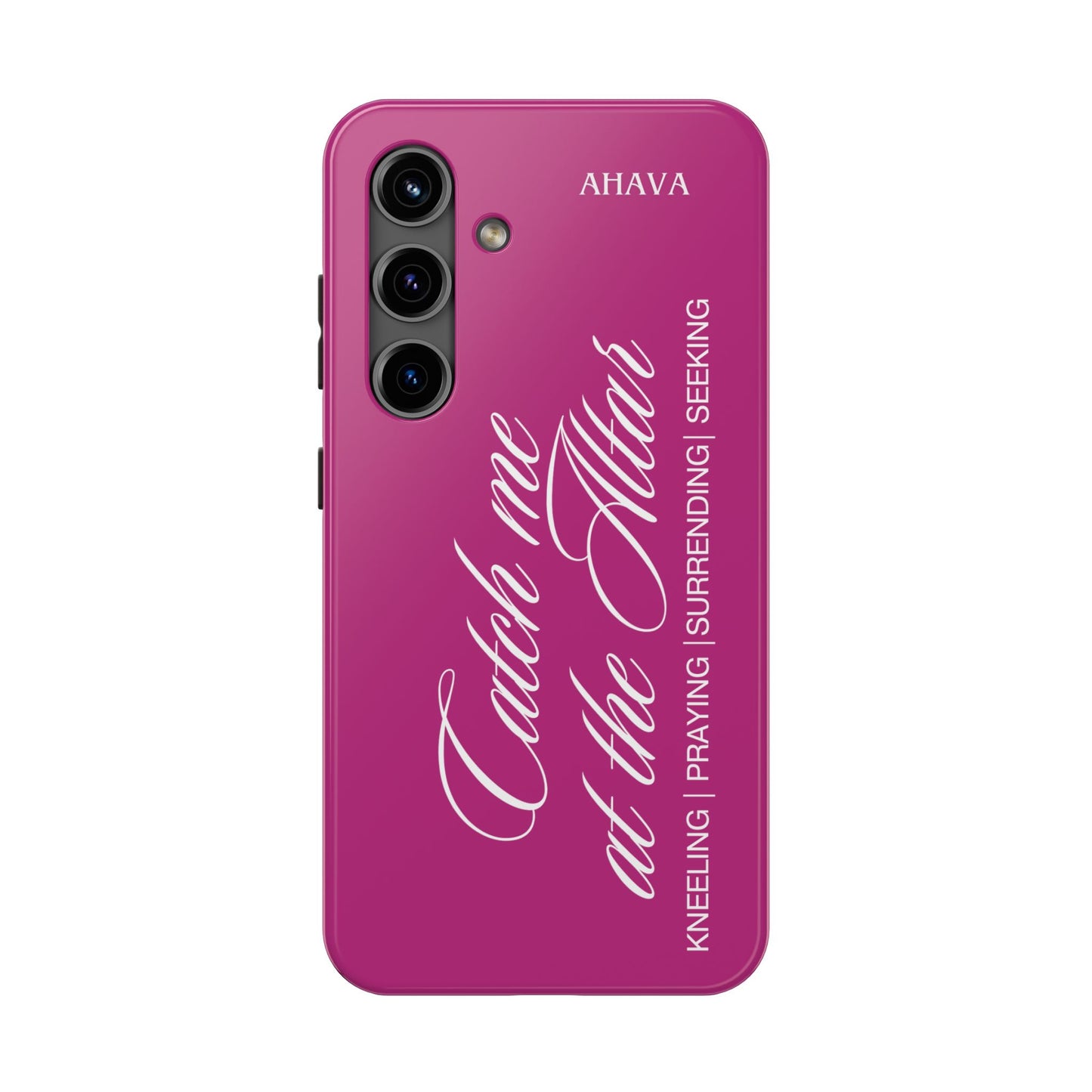 "Catch Me at the Altar" Pink Phone Case