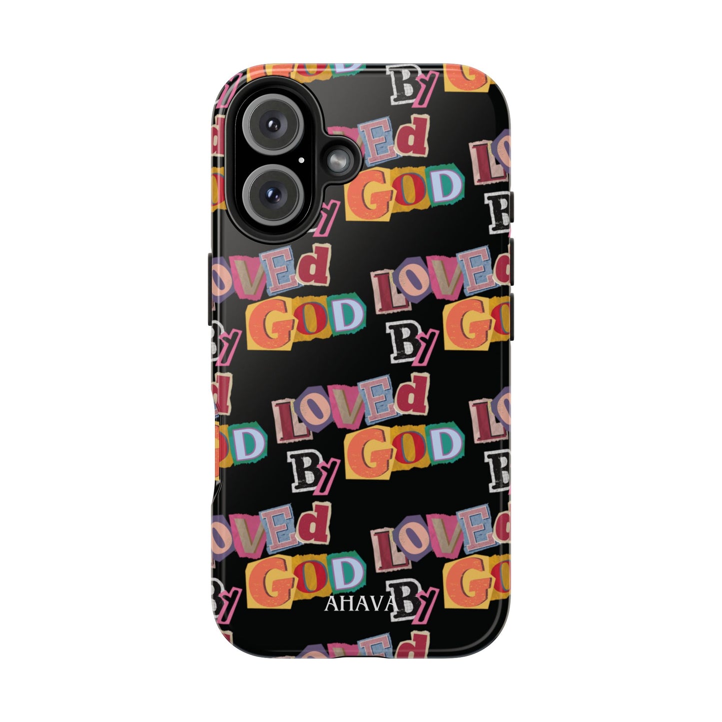 "Loved by God" Black Phone Case